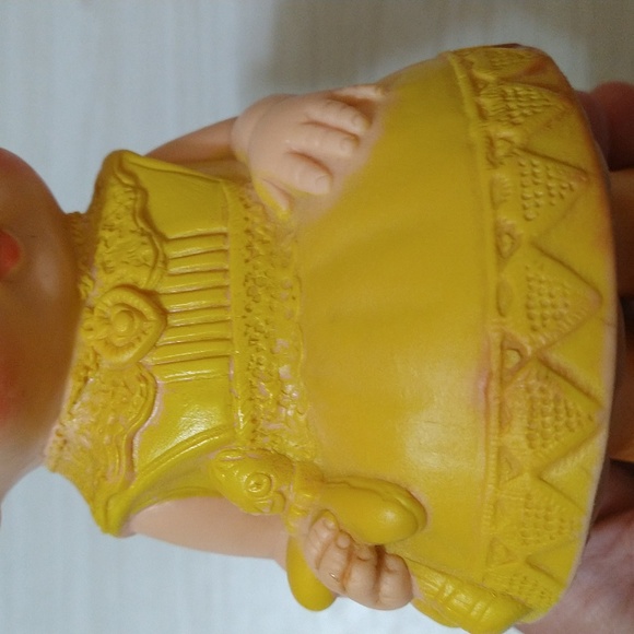 Vintage 1958 Edward Mobley Girl Rubber Doll Squeak Toy Arrow Plastic 8" - Picture 7 of 8